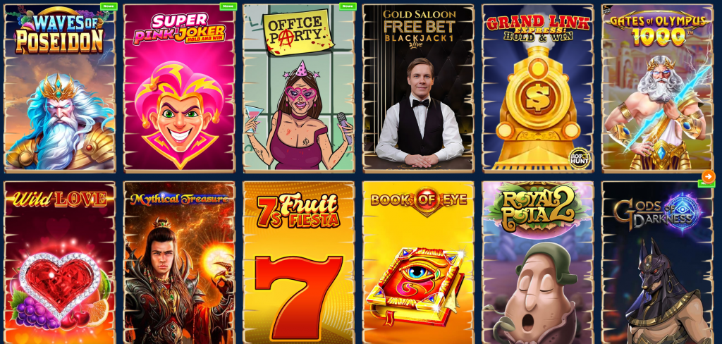 Interfejs Wazamba online casino