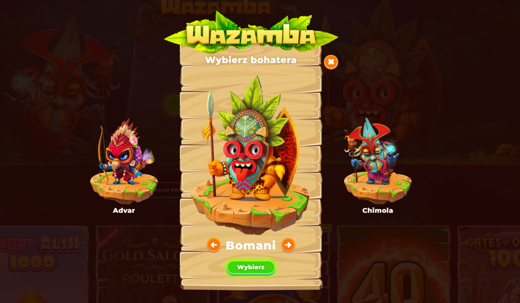 Rejestracja w Wazamba Polska
